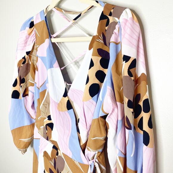 Anthropologie Hutch Bloom Strappy Wrap Maxi Dress Small Petite NWT $248 - Picture 4 of 9